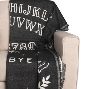 Spooky Night 55×71 Ouija Board Symbols Jacquard Throw